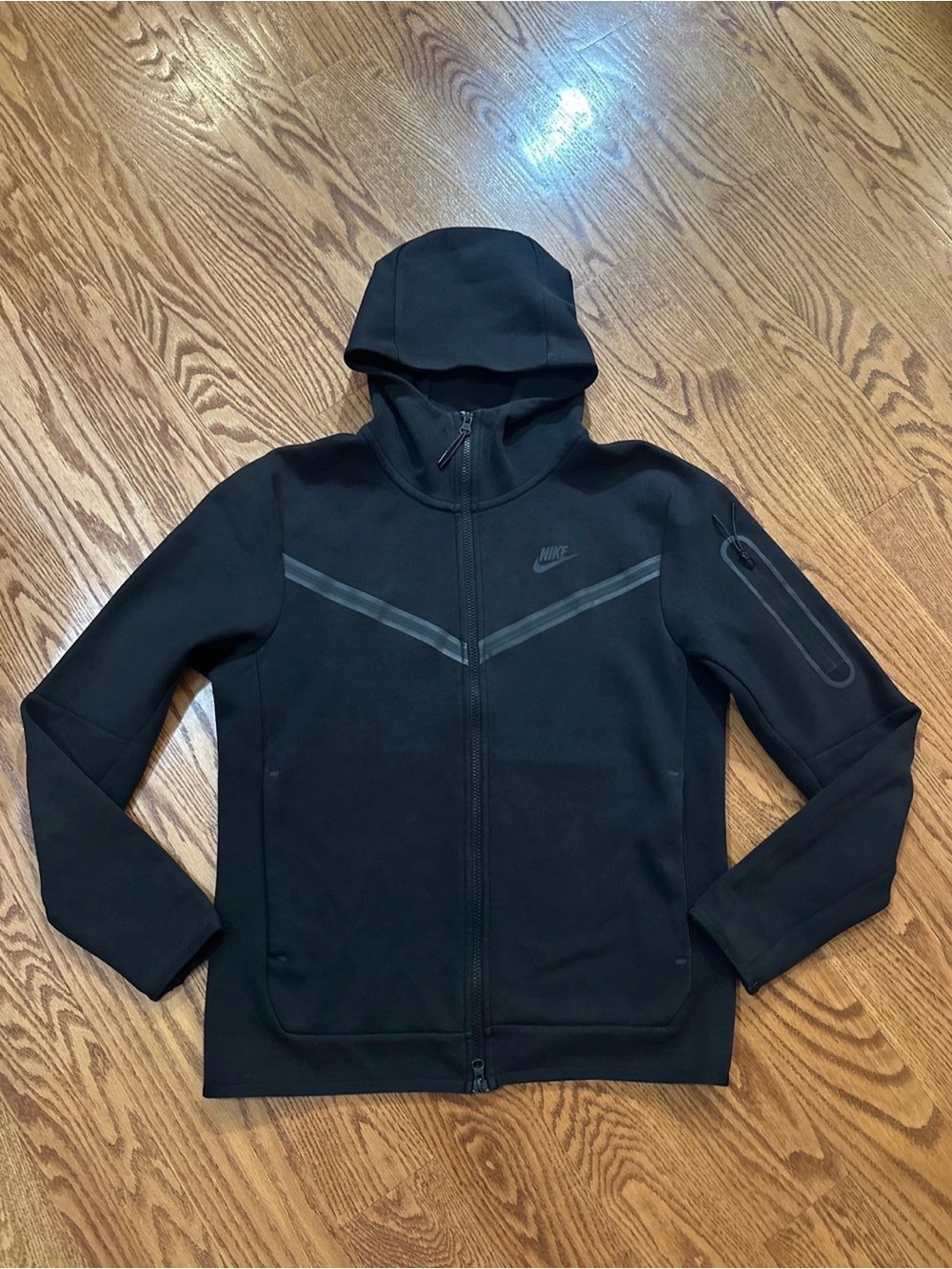 Nike Tech Fleece Full Zip Hoodie Mens Medium Black